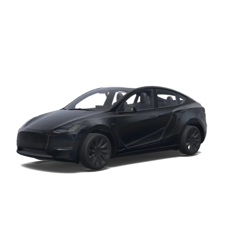 Tesla Model Y with a Batman wrap, 3D preview