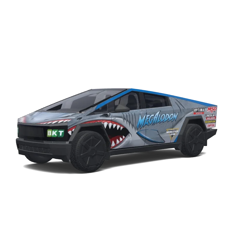 Tesla Cybertruck wrap, 3D preview