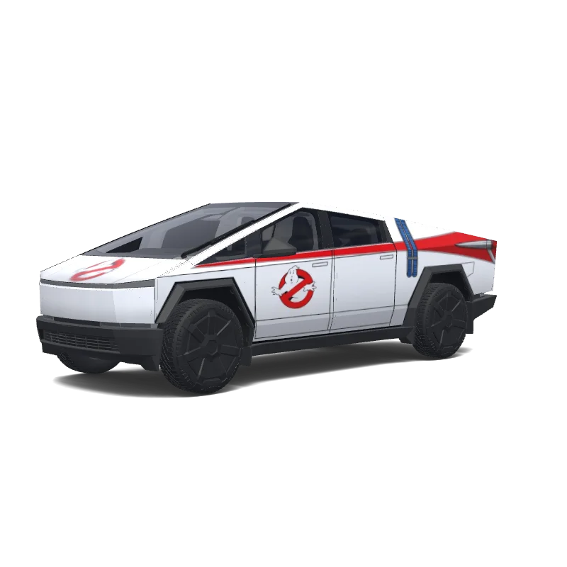 Tesla Cybertruck wrap, 3D preview