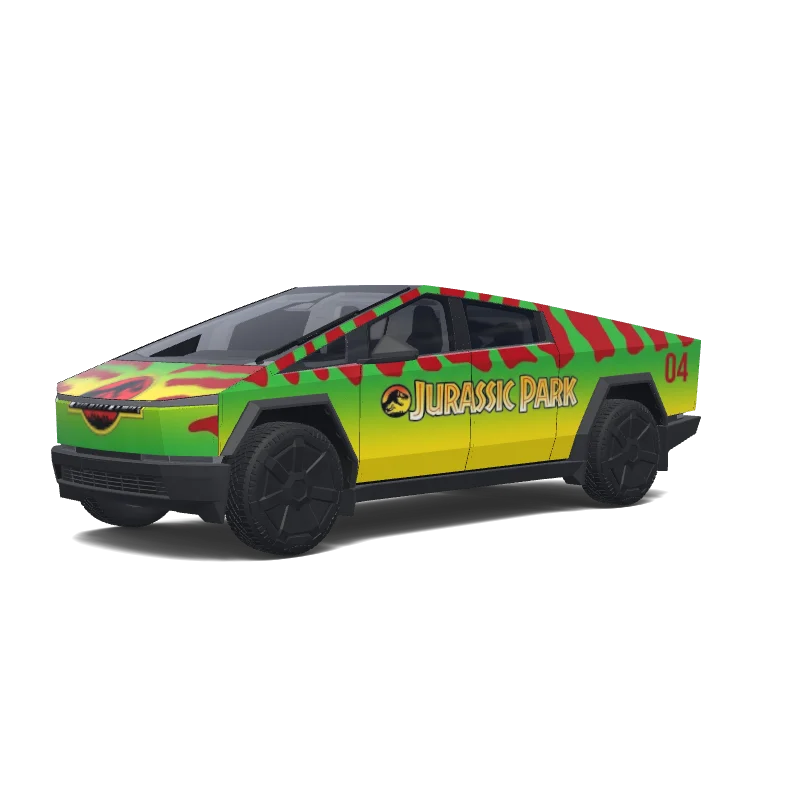 Tesla Cybertruck wrap, 3D preview