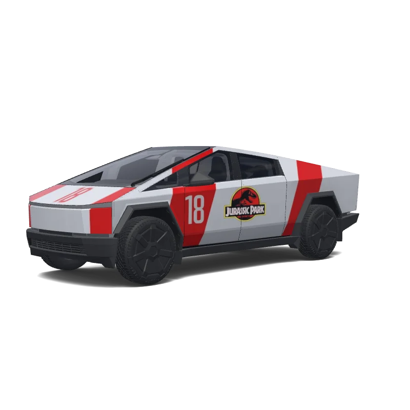 Tesla Cybertruck wrap, 3D preview