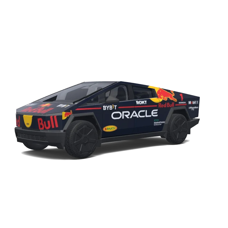 Tesla Cybertruck wrap, 3D preview