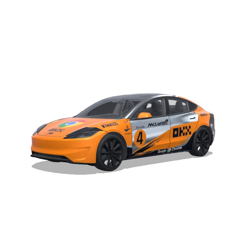 Tesla Model 3 (2024+) wrap, 3D preview