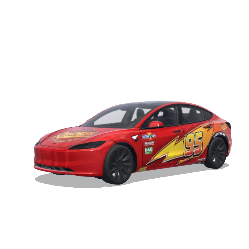 Tesla Model 3 (2024+) wrap, 3D preview