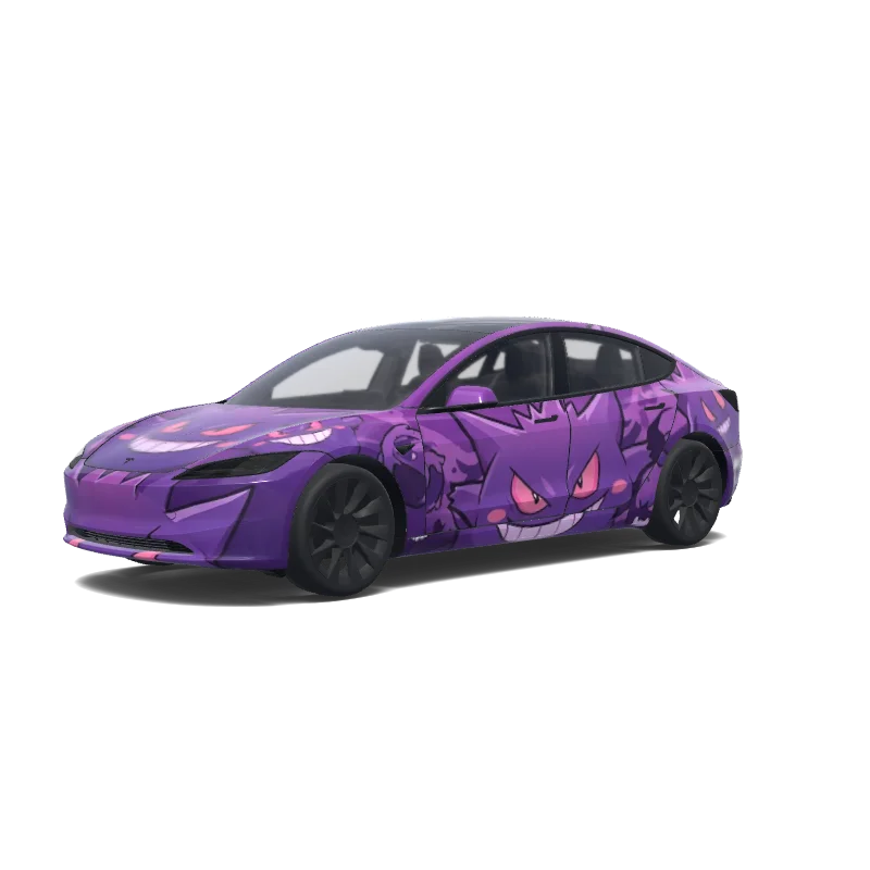 Tesla Model 3 (2024+) wrap, 3D preview