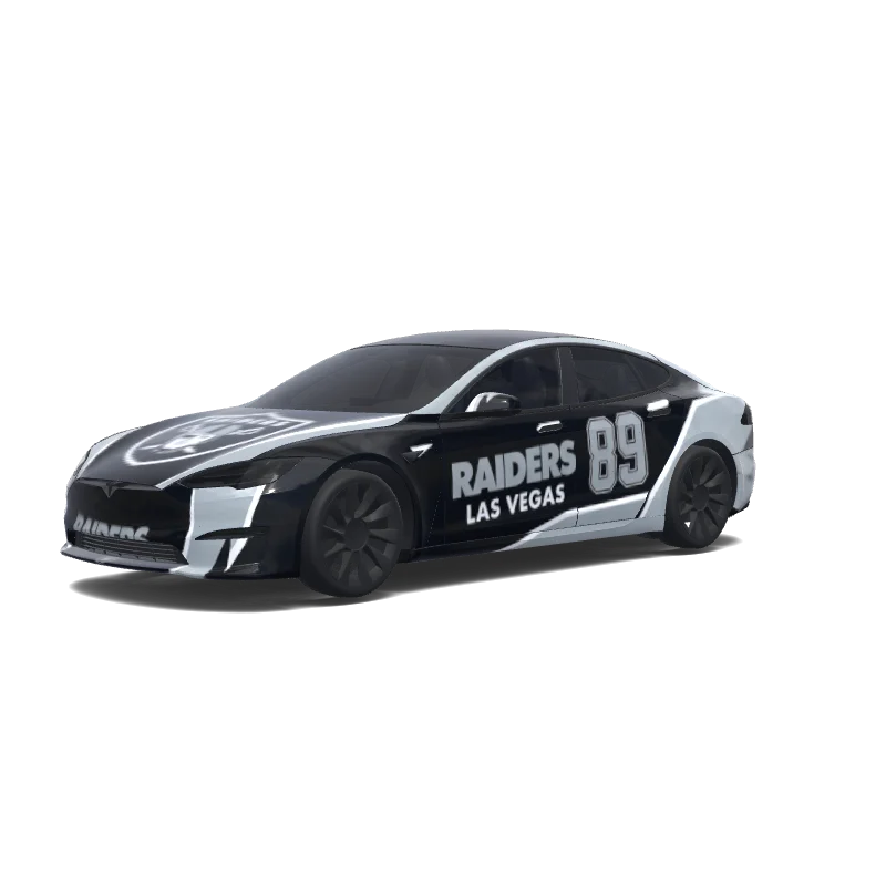 Tesla Model S wrap, 3D preview