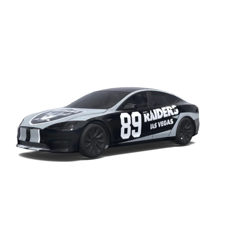 Tesla Model S wrap, 3D preview