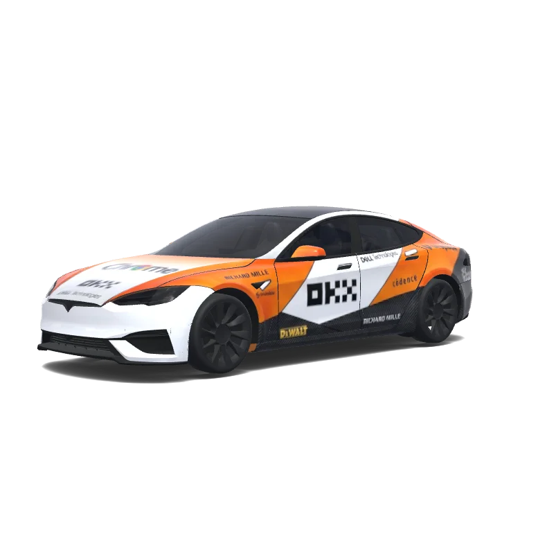 Tesla Model S wrap, 3D preview