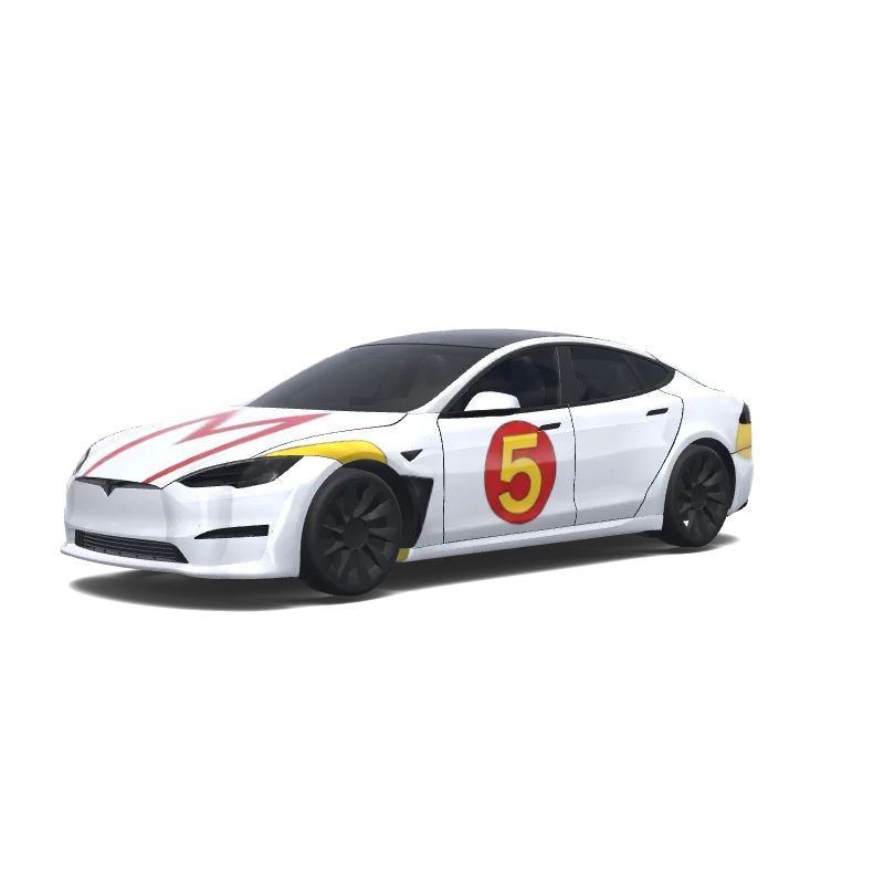 Tesla Model S wrap, 3D preview