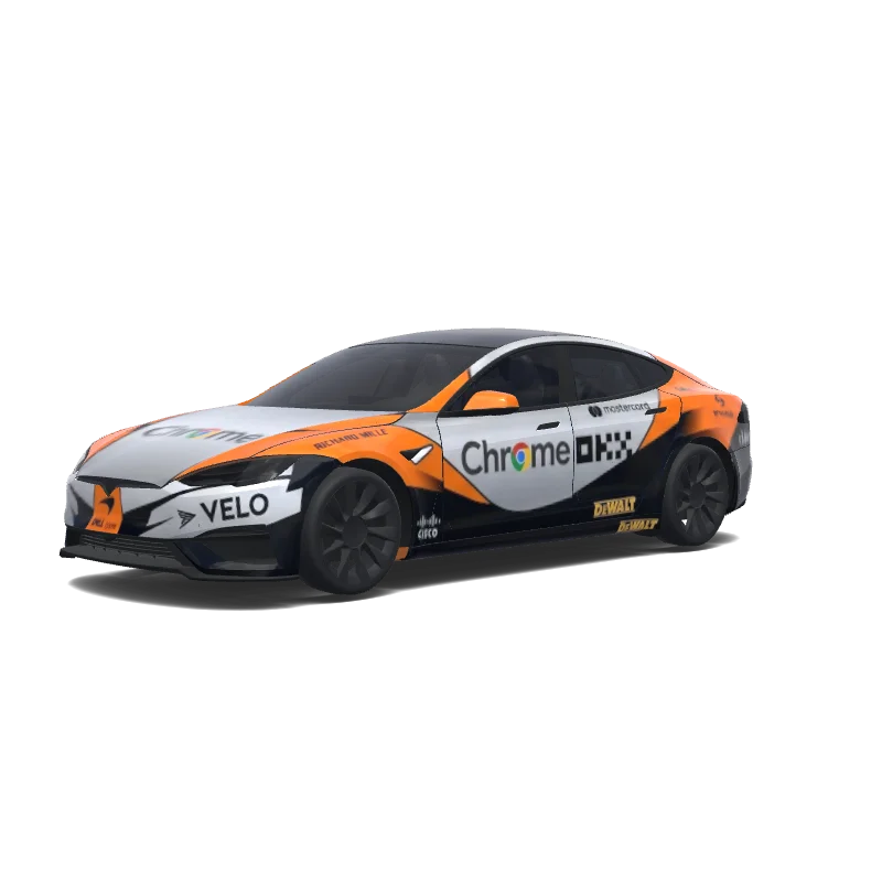 Tesla Model S wrap, 3D preview