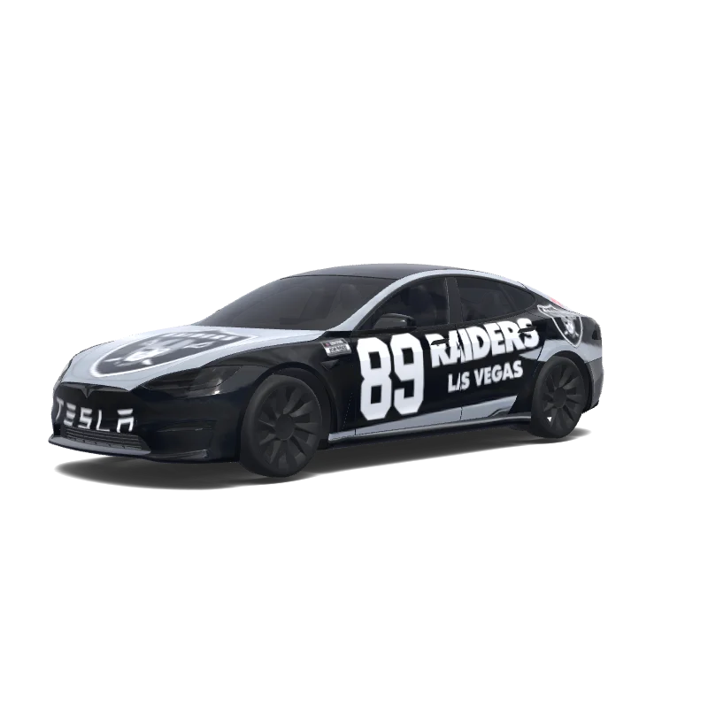 Tesla Model S wrap, 3D preview