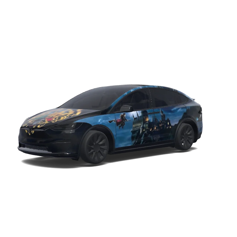 Tesla Model X wrap, 3D preview