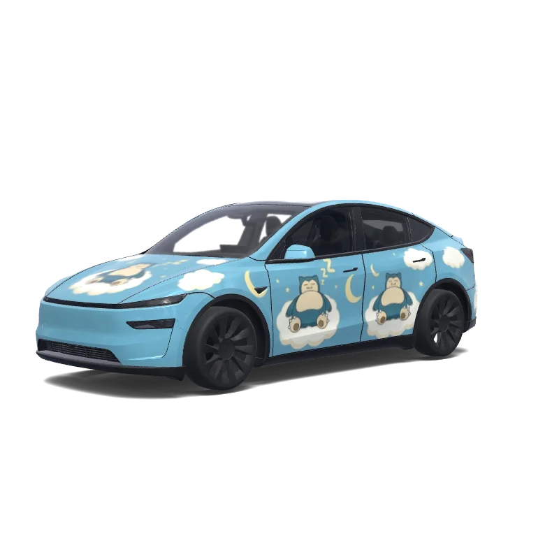 Tesla Model Y (2025+) wrap, 3D preview