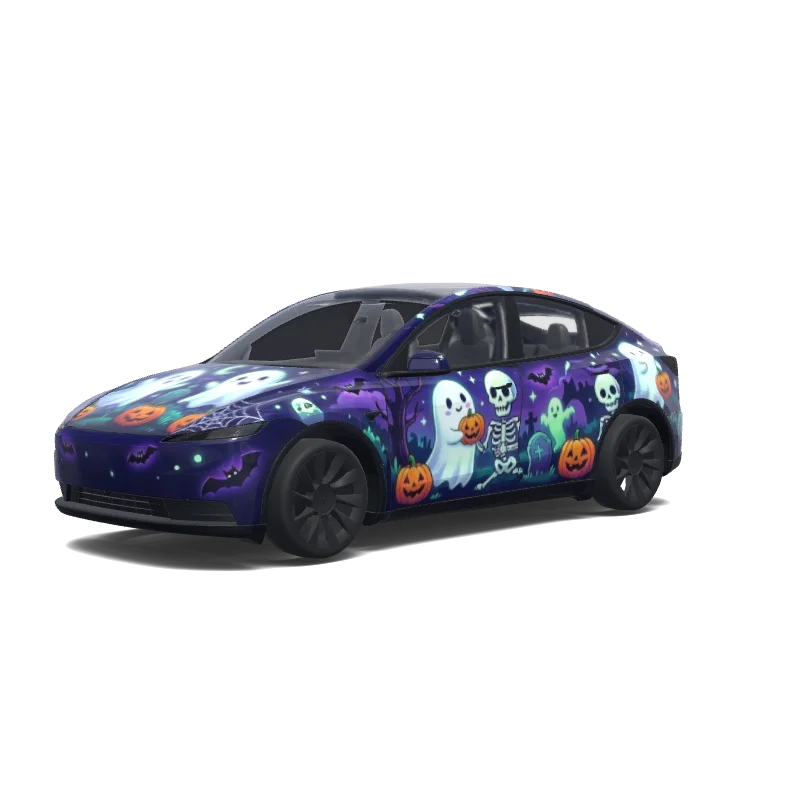 Tesla Model Y (2025+) wrap, 3D preview