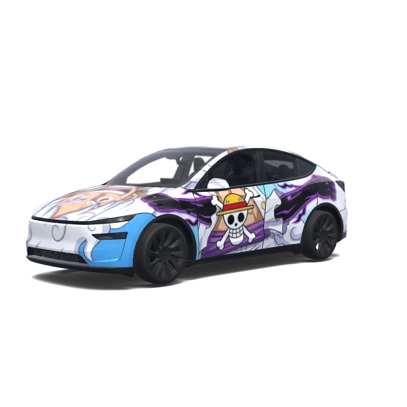 Tesla Model Y (2025+) wrap, 3D preview