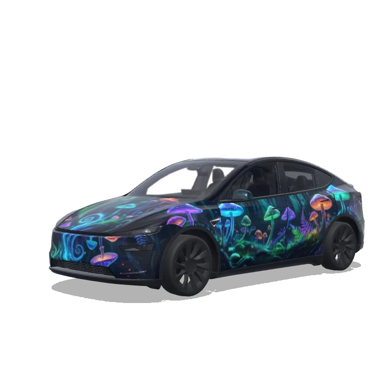 Tesla Model Y (2025+) wrap, 3D preview