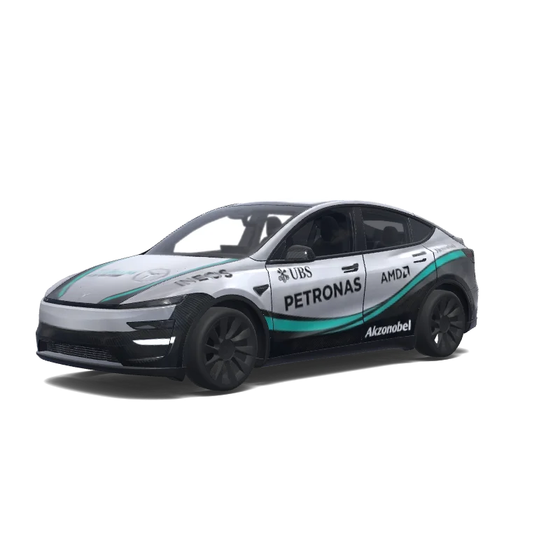 Tesla Model Y (2025+) wrap, 3D preview
