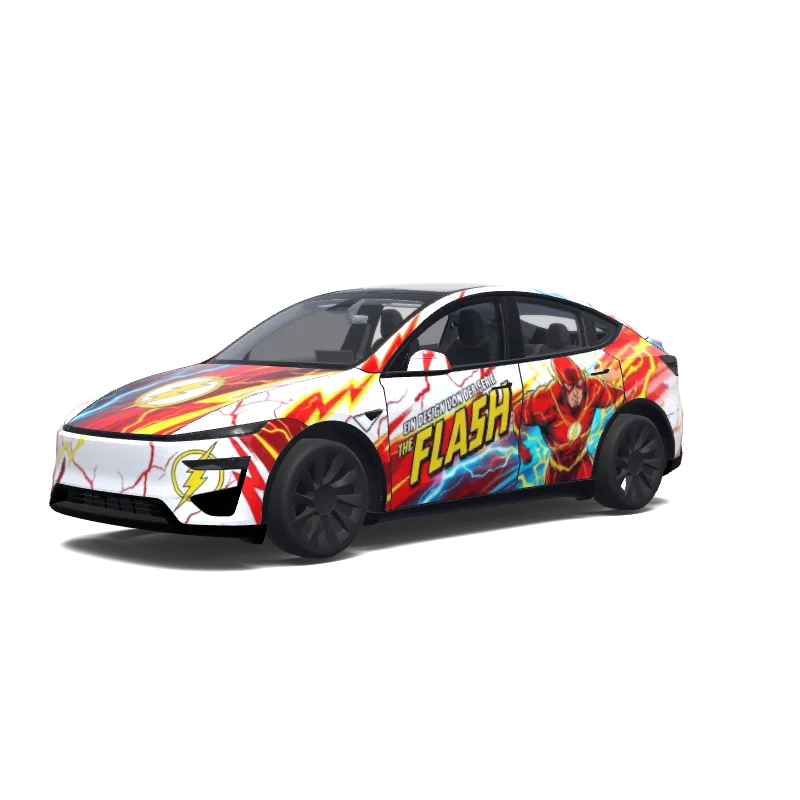 Tesla Model Y (2025+) wrap, 3D preview