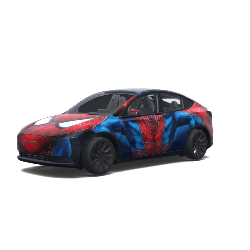 Tesla Model Y (2025+) wrap, 3D preview