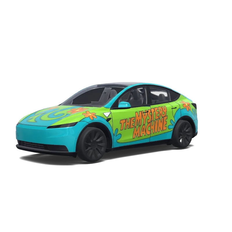Tesla Model Y (2025+) wrap, 3D preview