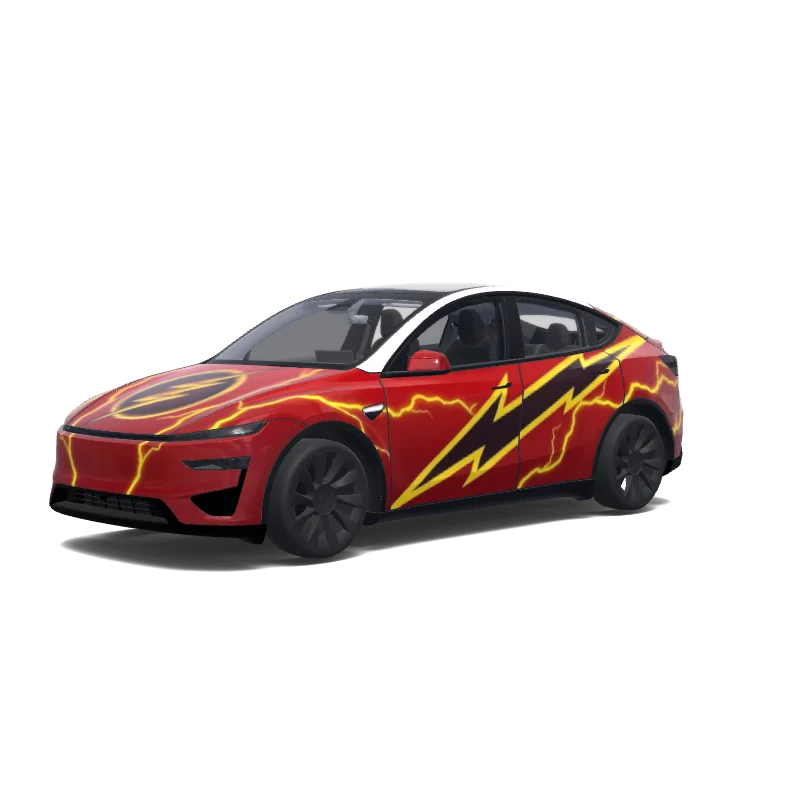 Tesla Model Y (2025+) wrap, 3D preview