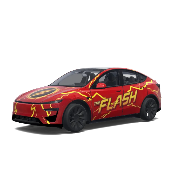 Tesla Model Y (2025+) wrap, 3D preview