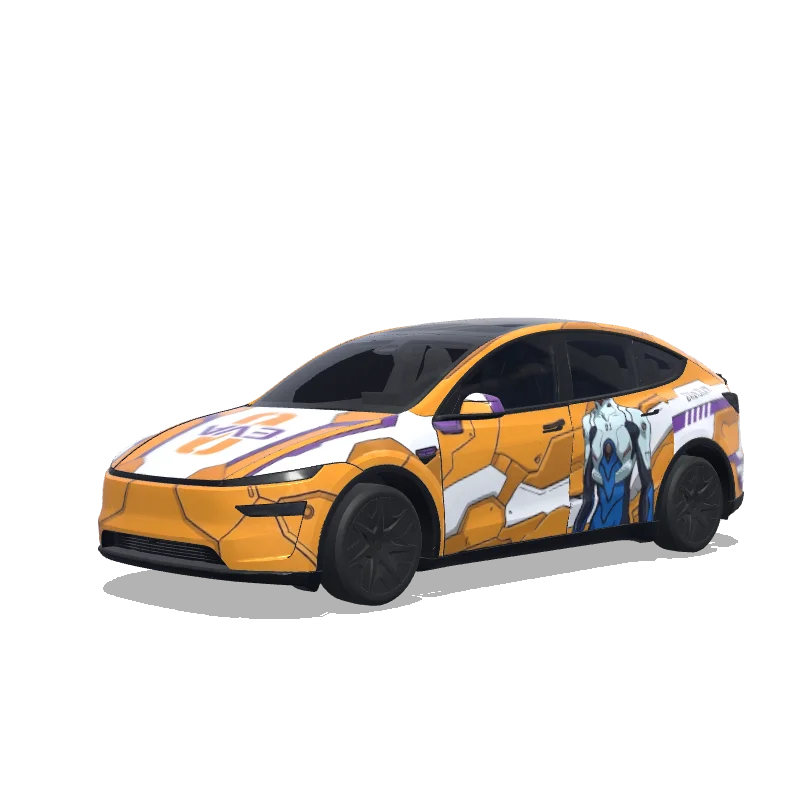 Tesla Model Y L wrap, 3D preview