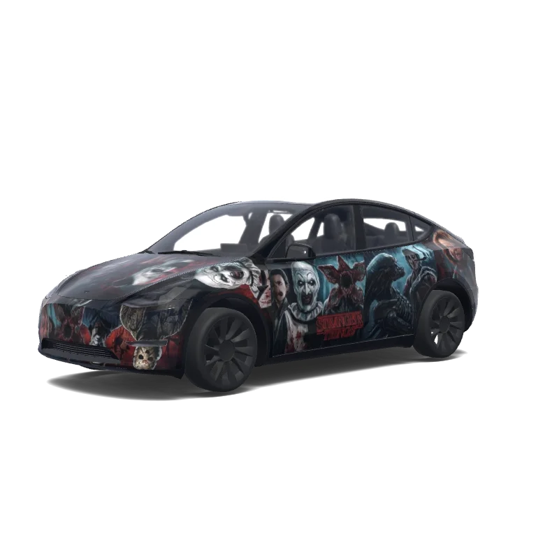 Tesla Model Y wrap, 3D preview