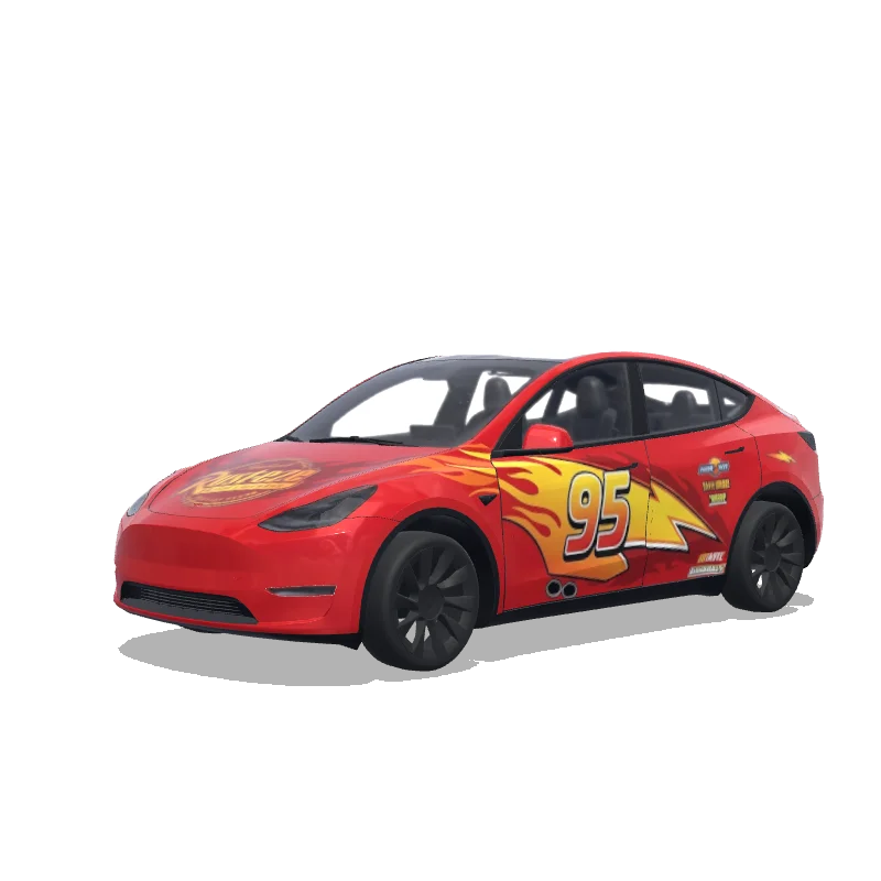 Tesla Model Y wrap, 3D preview