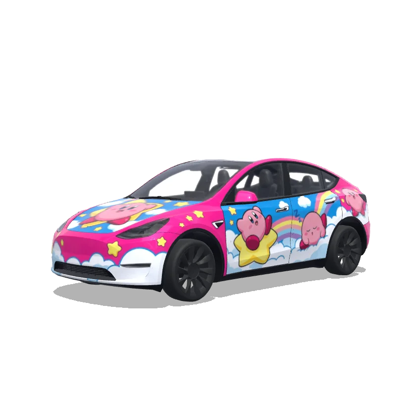 Tesla Model Y wrap, 3D preview