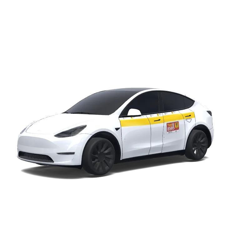 Tesla Model Y wrap, 3D preview