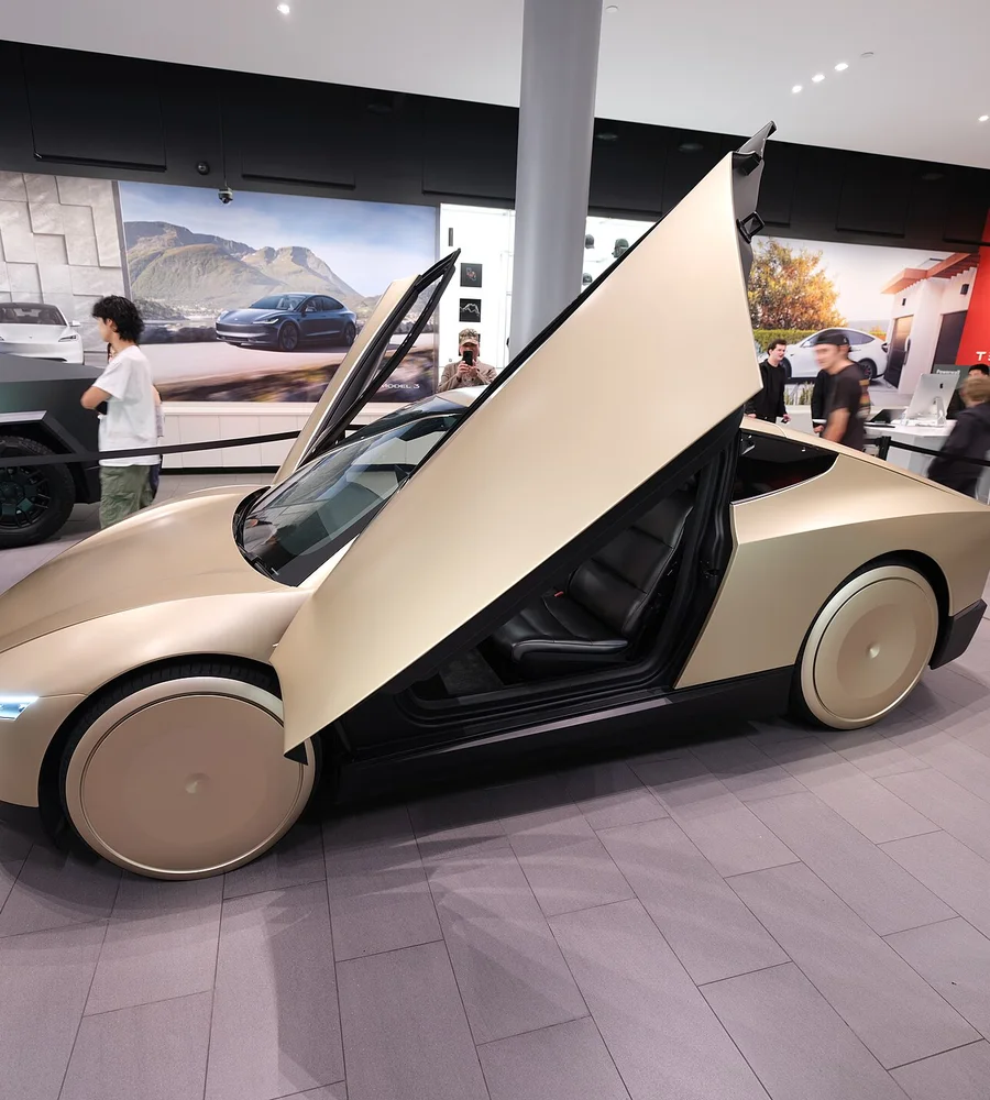Cybercab Tesla wrap design template