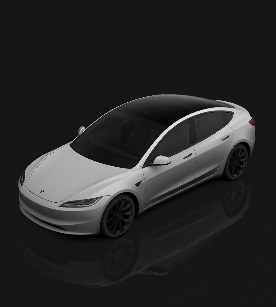Model 3 (2024+) Standard & Premium Tesla wrap design template