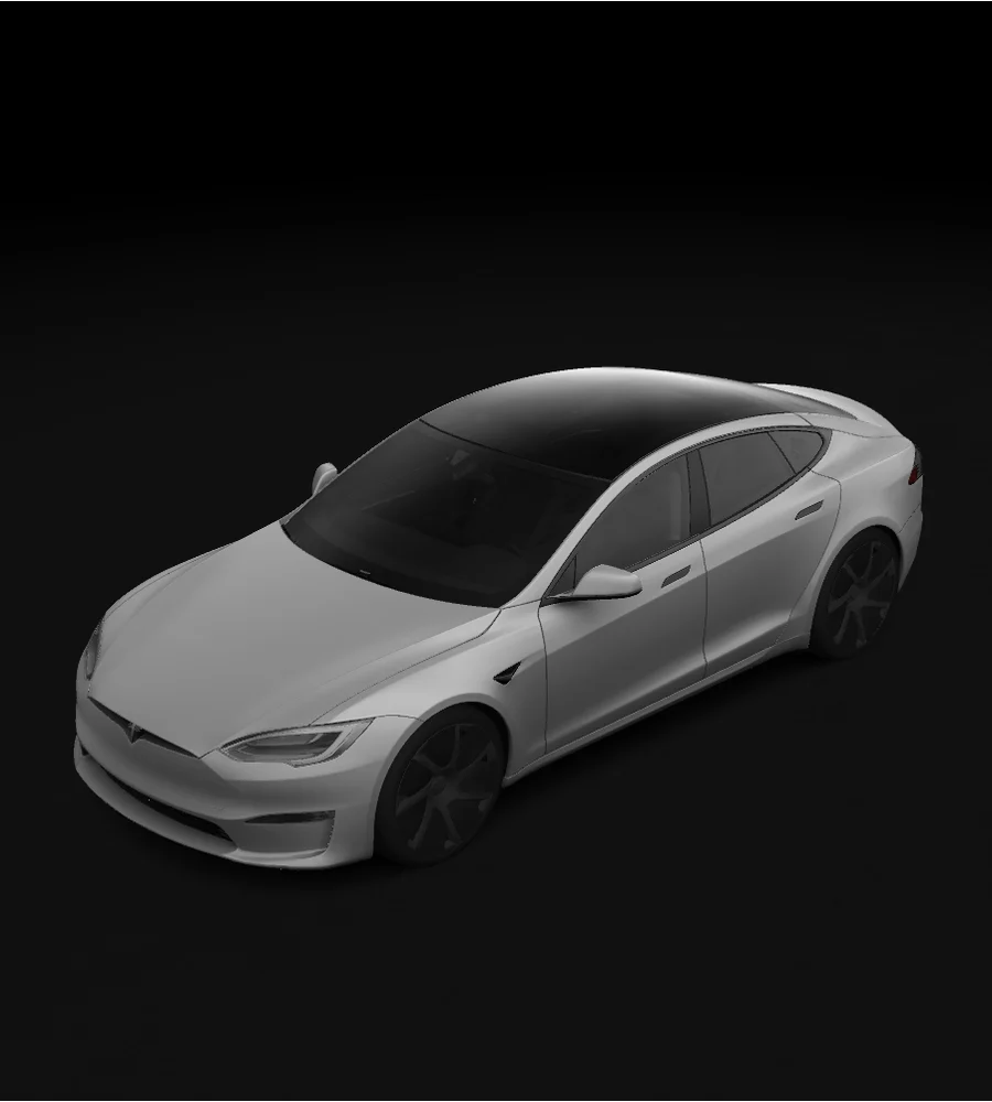 Model S 393 Tesla wrap design template